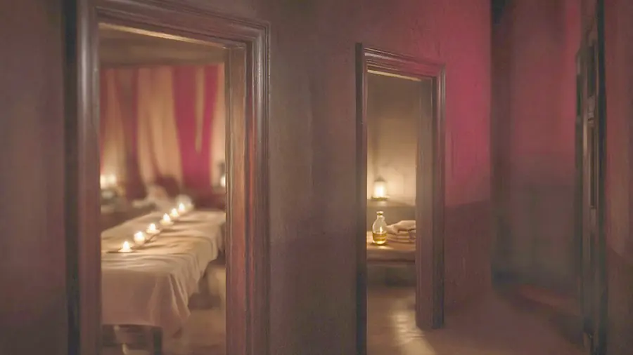 Full body massage near me - two candlelit rooms to choose between, a figure in one