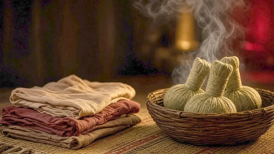 Thai massage near me - a candlelit room and a body oiled for a session